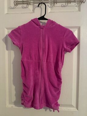 Cat and jack hooded terry cloth zip up